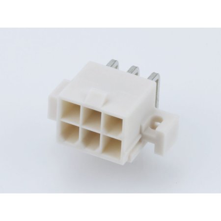 MOLEX Rectangular Power Connector, 6 Contact(S), Male, Solder Terminal, Receptacle 39291067